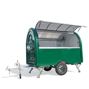 shanghai silang high quality White / Beach Drink Truck / Hamburger Coffee Ice Cream cart / Food Trailer