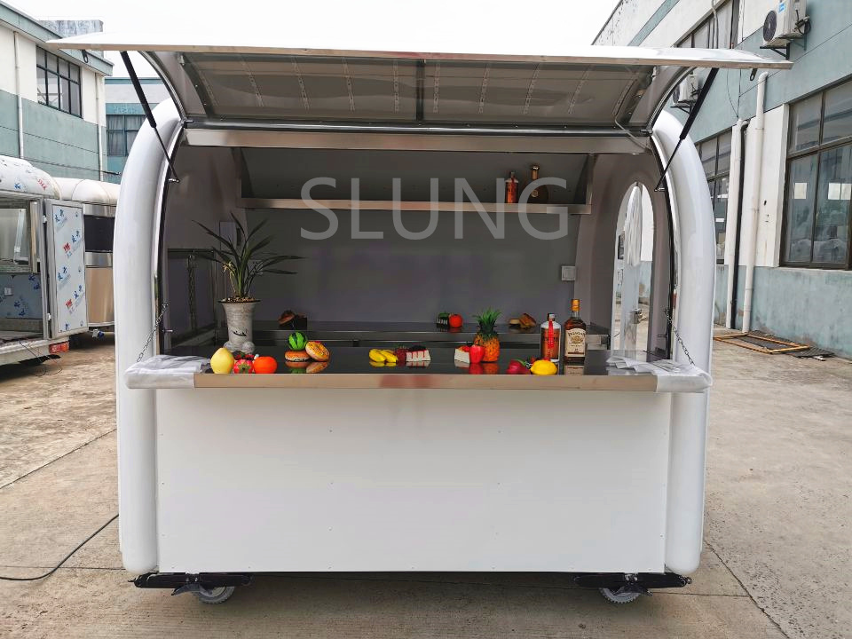 SLUNG CE food trailer mobile food kiosk coffee cart for sale