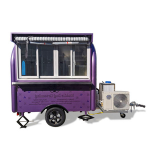 Customized Mobile Dog Grooming Trailer Coffee Food Truck with Cooking Equipment Pizza Hamburger Camper Food Truck