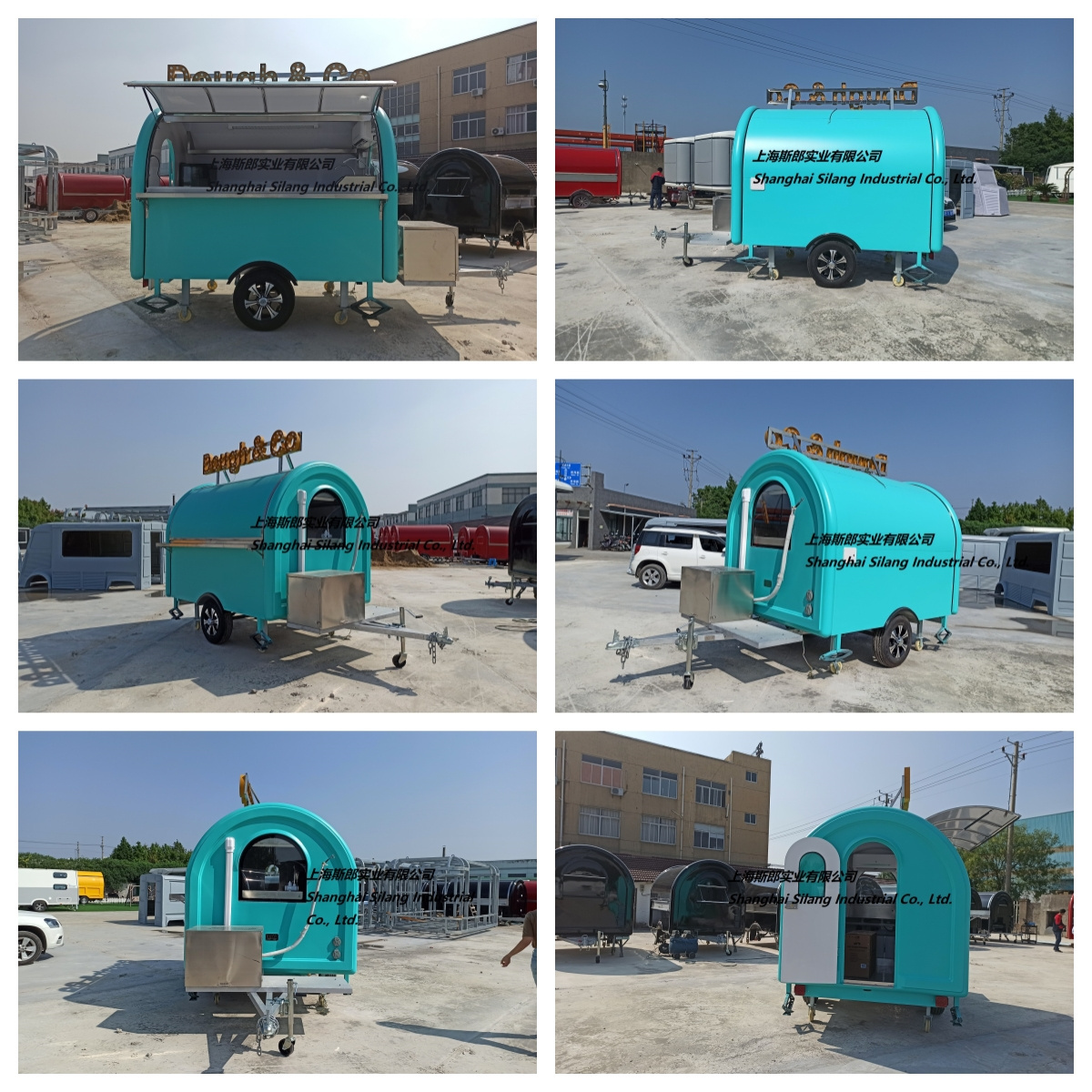 Customized mobile camping caravan ice cream pizza coffee hamburger crepe churro food trailer camper rv food trailer kiosk