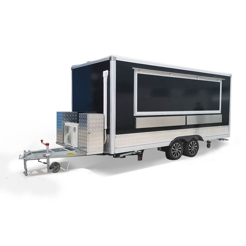 Ce Proved Customized Square  Food Trailer/ Ice Cream Pizza Coffee Food Kiosk Truck mobile  beer bar