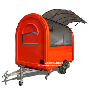 Custom made small USA standard concession fast food trucks mobile food trailer 230*200*230cm