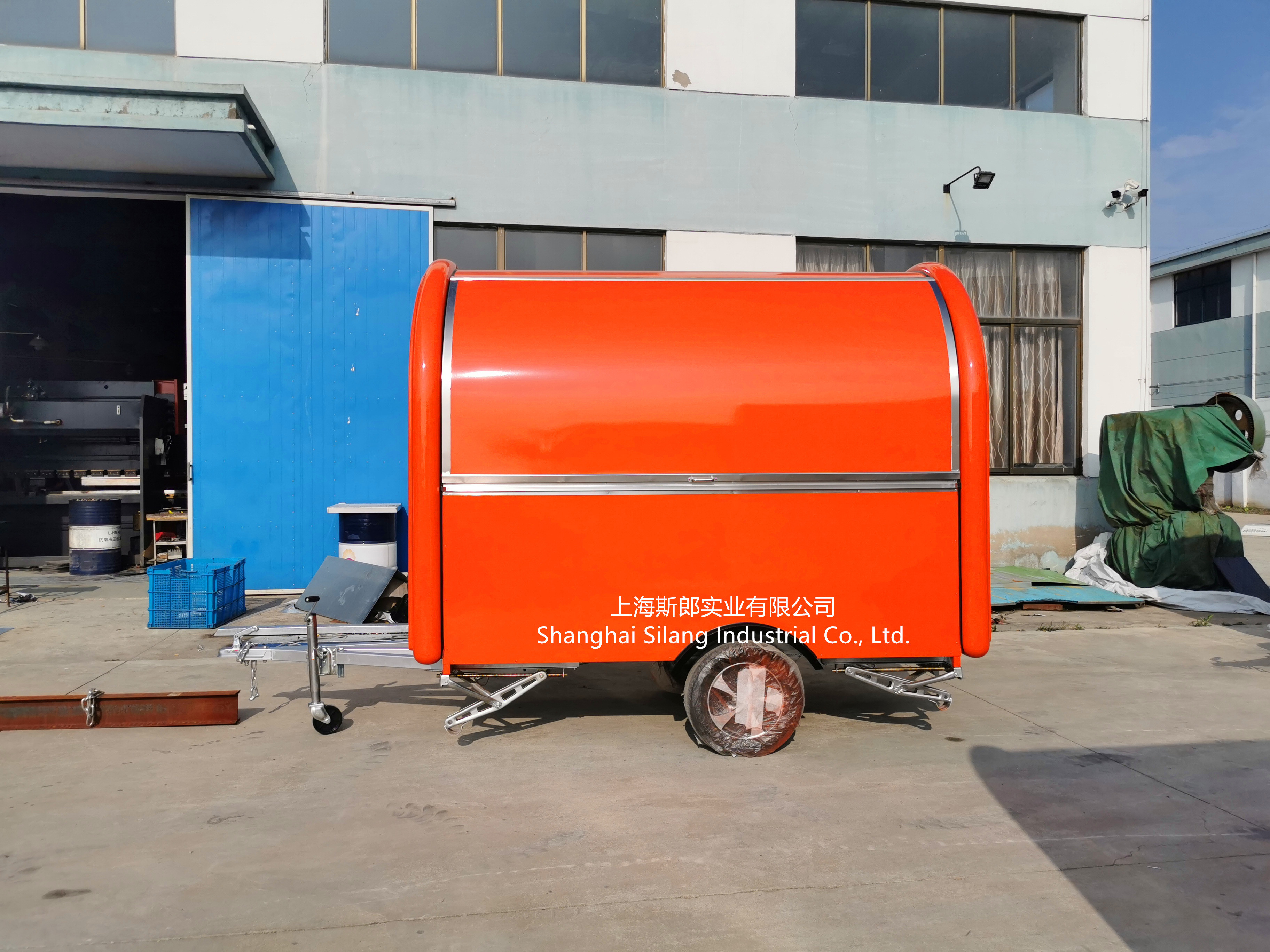 Custom made small USA standard concession fast food trucks mobile food trailer 230*200*230cm