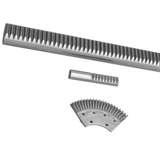 High Precision Custom Made CNC m1 helical spur straight round steel gear rack and pinion