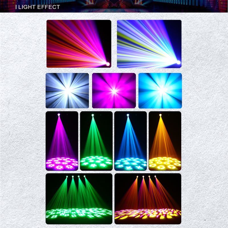 Uponelight 150W Mini Beam Moving Head Light Gobo DJ Disco LED Stage Lighting