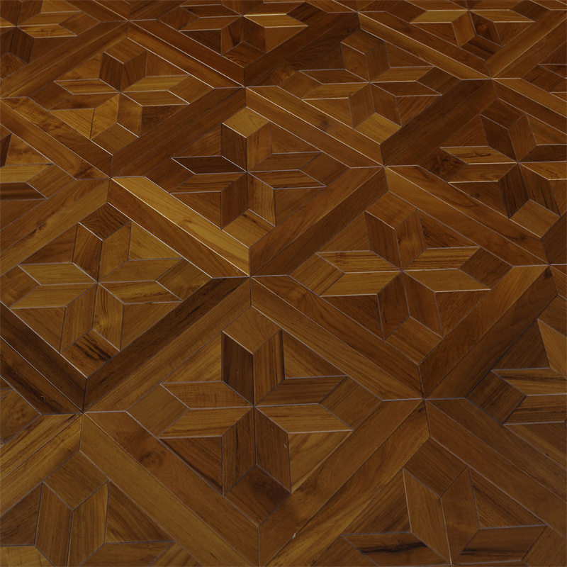 Oak Wood Natural Wood Inlay Art Parquet Flooring Wood Floor