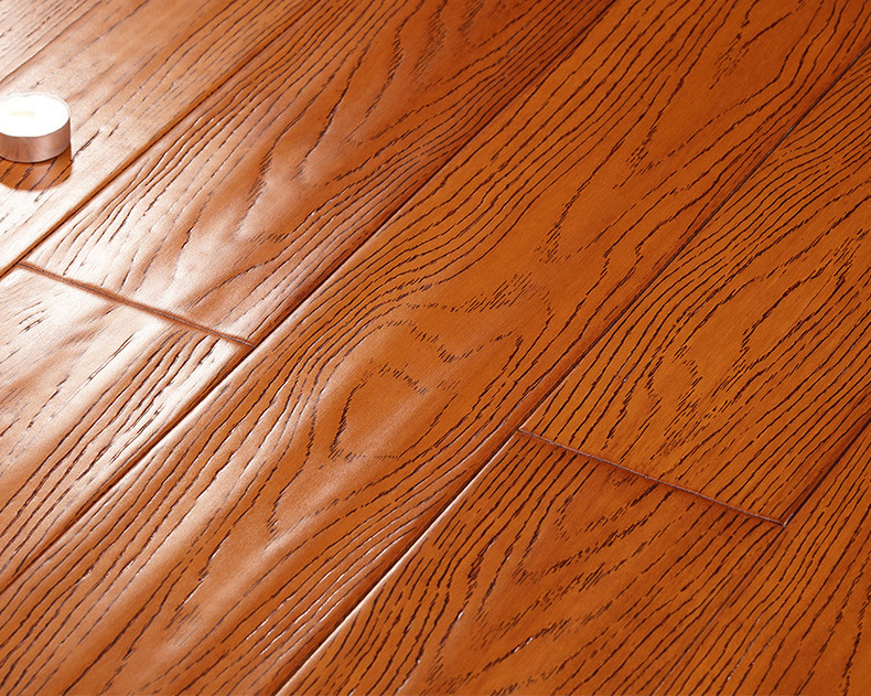 New  manufacturers wholesale   three - layer solid wood flooring home villa solid wood composite floor