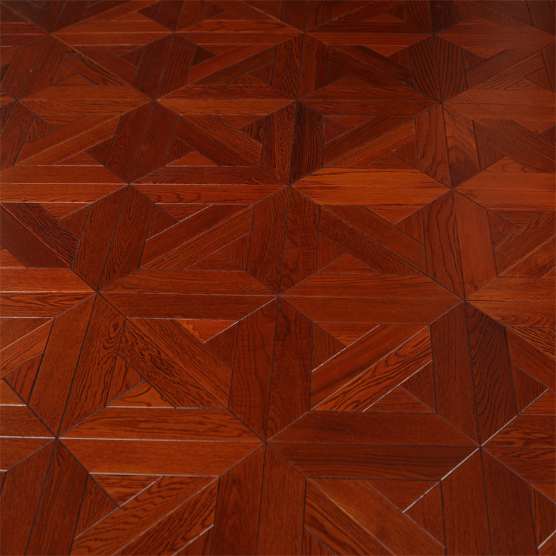 Oak Wood Natural Wood Inlay Art Parquet Flooring Wood Floor