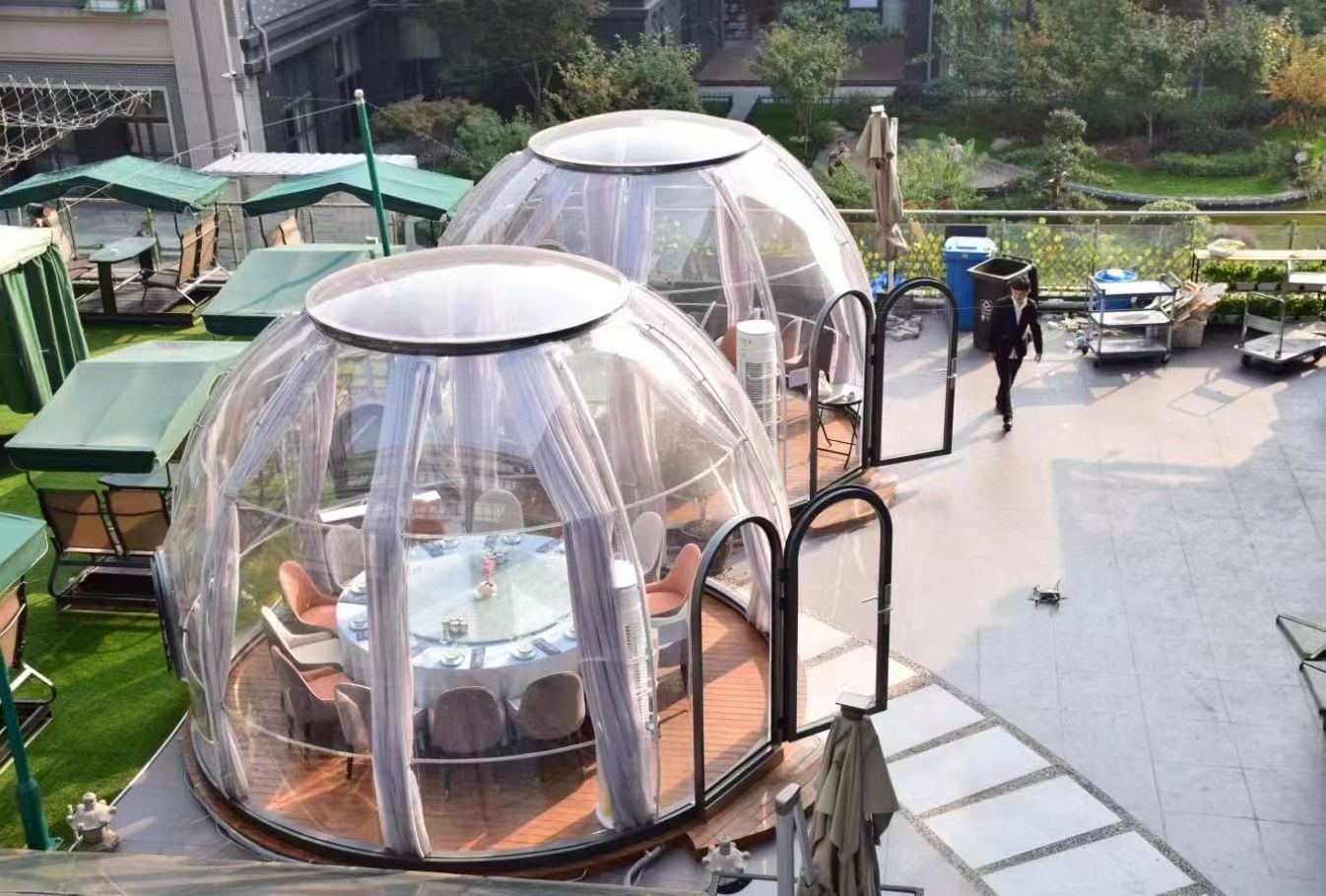 Low dome house bubble house prefab dome style house Star Room for Hotel/Garden/Restaurant