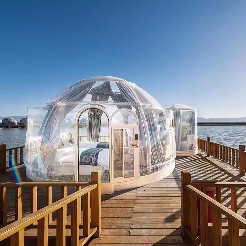 Low dome house bubble house prefab dome style house Star Room for Hotel/Garden/Restaurant