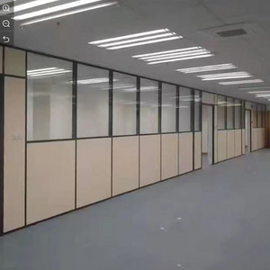 Modular office furniture MDF Customized aluminium office glass wall partition cubicle partition wall for office