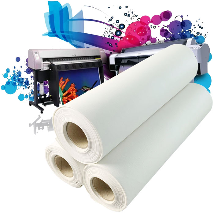 SCE-CC420G Printable Eco-solvent ink Cotton Canvas For Plotter 420gsm Digital Inkjet Printing Polyester Cotton Canvas Roll