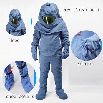 Low Temperature Resistant Built-in Air Breathing Coverall Safety Workwear Arc Flash Resistant Coveralls