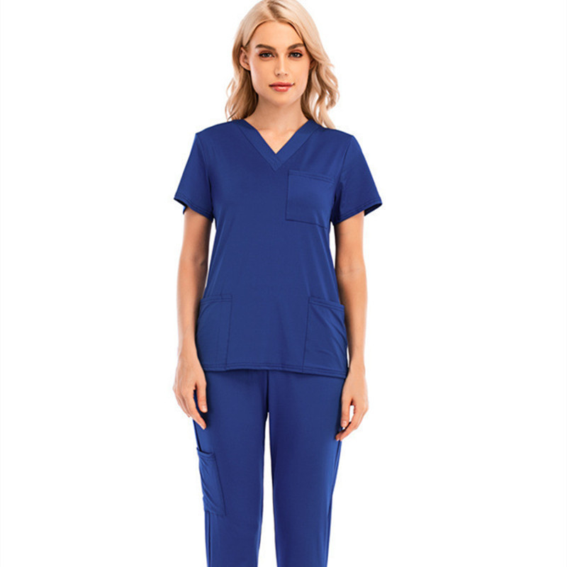 Professional Factory Nurse Uniforms Scrubs Sets Custom Scrubs V-neck Uniforms Sexy Nurse Uniform