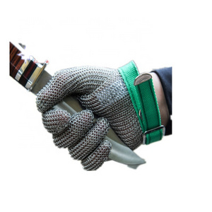 High quality construction site anti-slip and anti-heat work safety gloves Stainless steel wire mesh cut resistant gloves