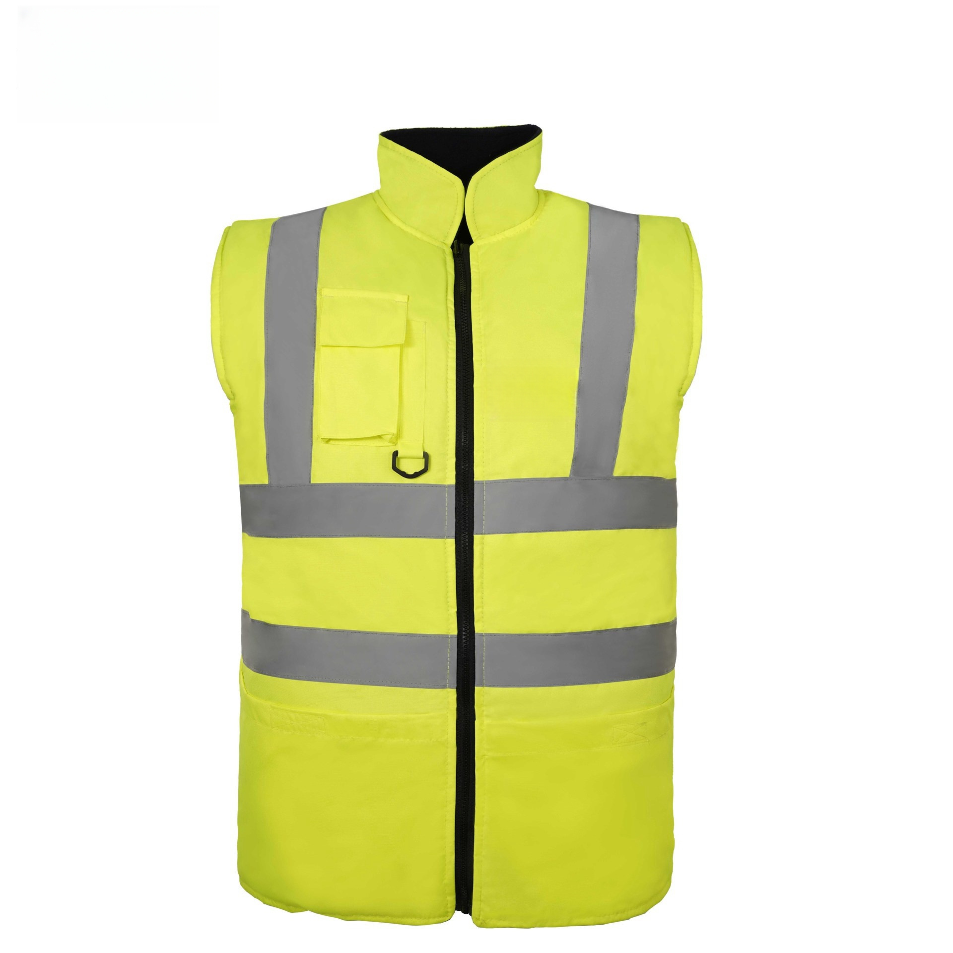 Customized Safety Multi Pocket Security Vest Black Reflective Work Vest Personal Protective work vest with pockets