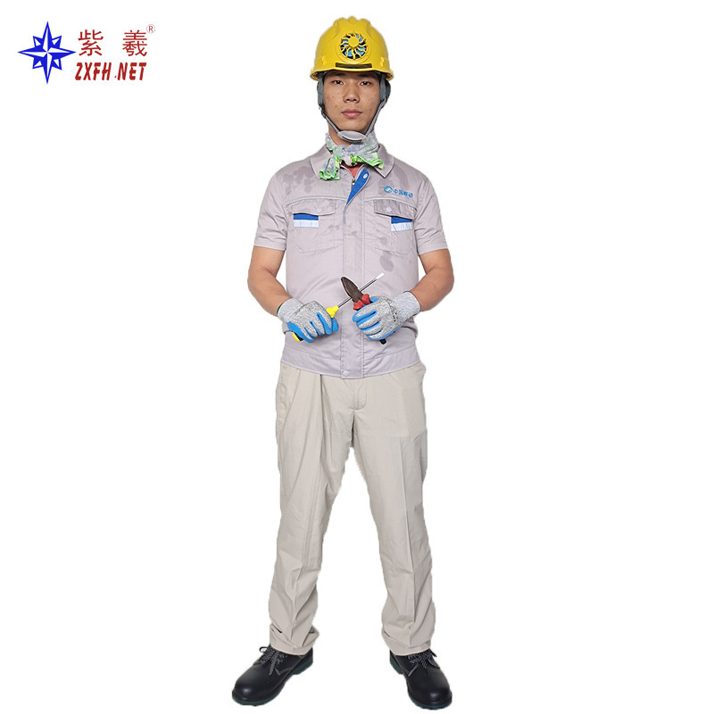 Summer Outdoor Antistatic Fan Suit Reusable Washable Air Conditioned Cooling Fan Jacket Men Work Clothes