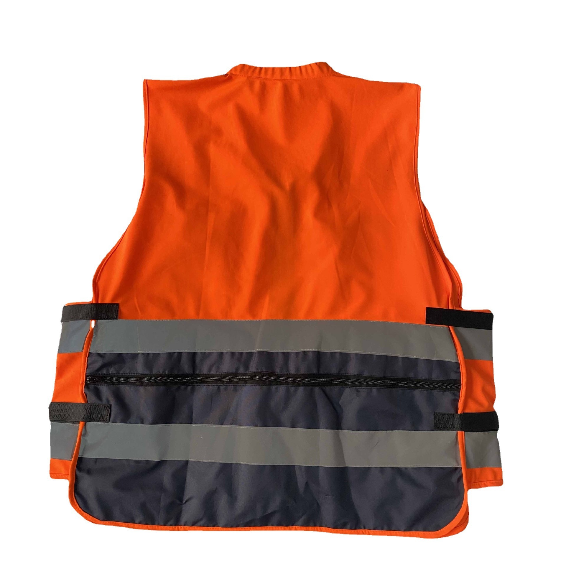 Customized Safety Multi Pocket Security Vest Black Reflective Work Vest Personal Protective work vest with pockets