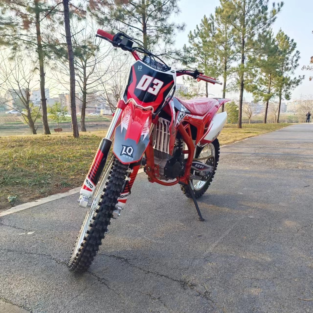 air-cooled 2 stroke dirt bike 110cc with CE