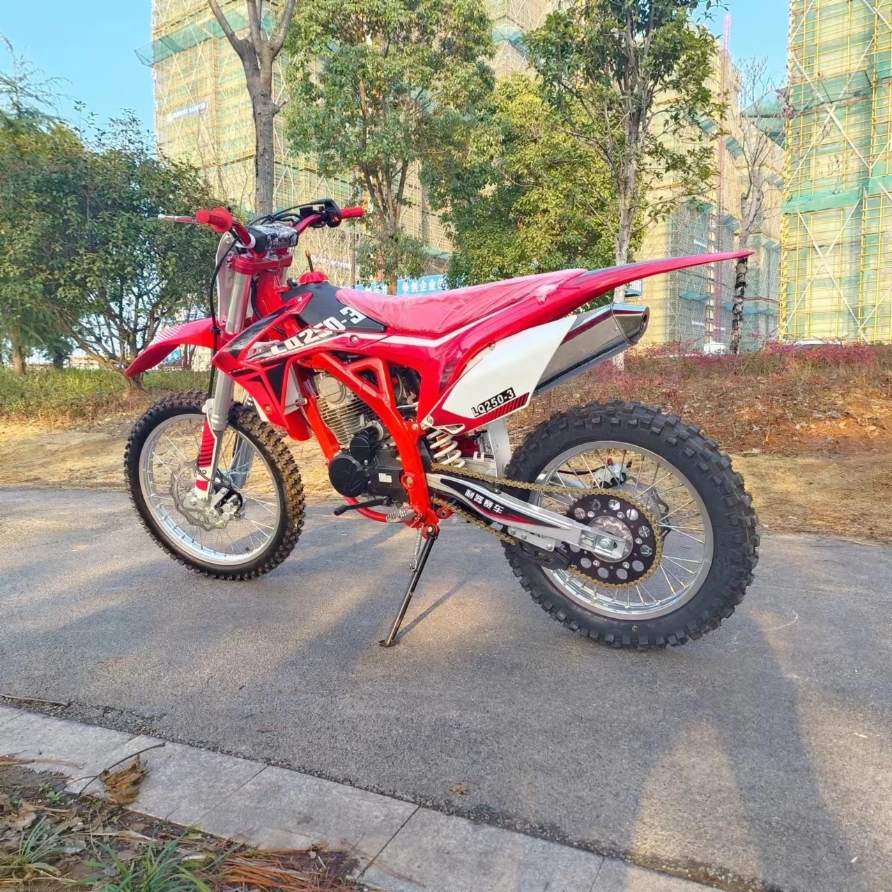 air-cooled 2 stroke dirt bike 110cc with CE