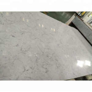 SHIHUI Wholesale High Quality Artificial Carrara White Marble Quartz Stone Slab Price For Countertop