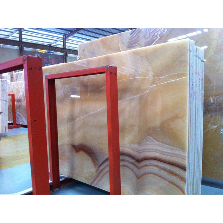 SHIHUI Natural Stone Polished Marble Backlit Red Dragon Jade Onyx For Background Wall