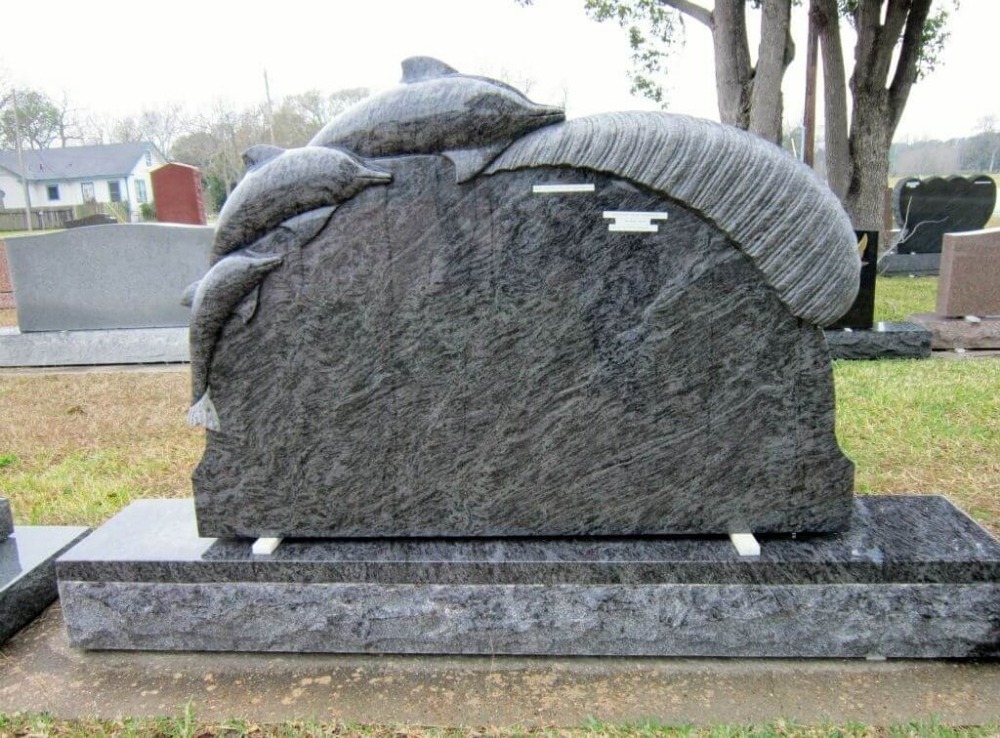 Cheap Prices Marble Used Dolphin Headstones For Sale