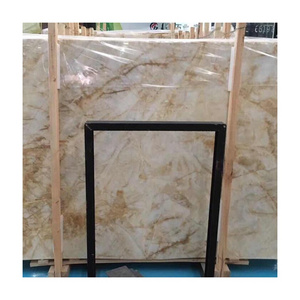 SHIHUI Superior Quality Beige Yellow Onyx Marble With Gold Veins For Counter Top Or Floor Tile