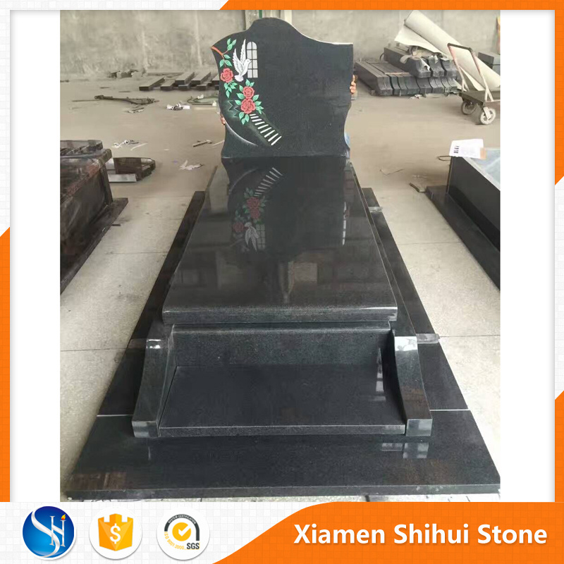 SHIHUI Best Selling High Quality Cheap Customized Grave Headstones Monuments Polish Tomb Memory Stones