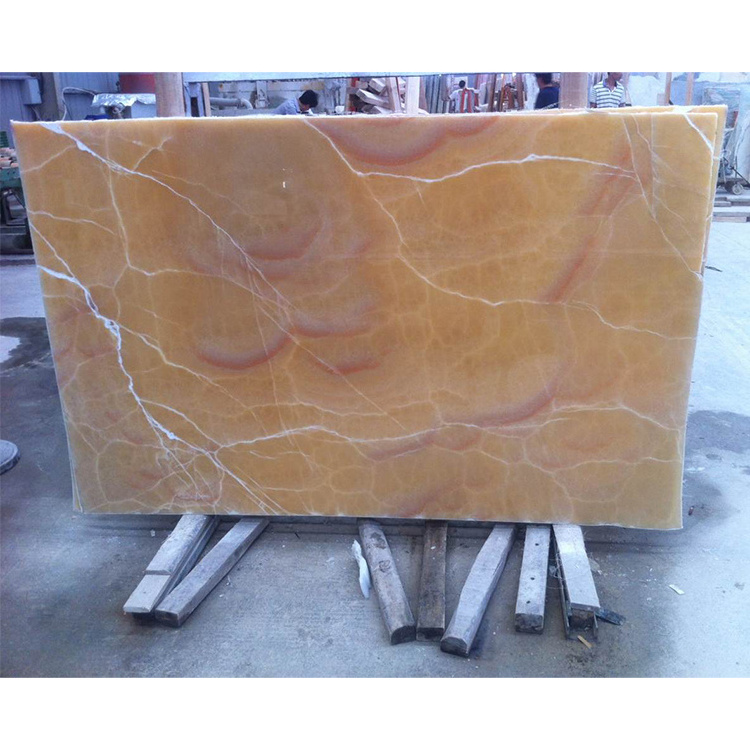 SHIHUI Natural Stone Polished Marble Backlit Red Dragon Jade Onyx For Background Wall