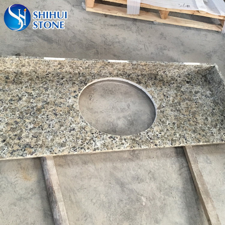 SHIHUI Brazil Butterfly Yellow Granite Countertop Vanity Tops Beige Butterfly Granite Countertops