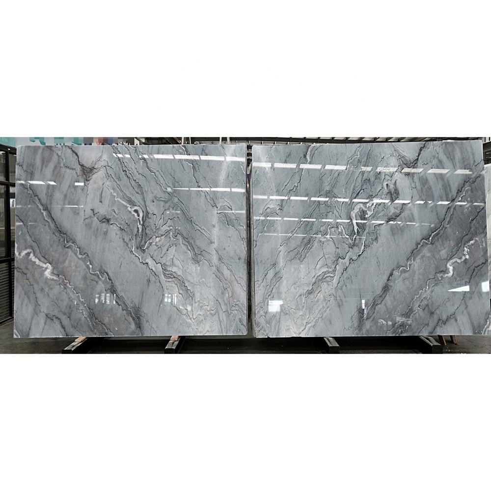 SHIHUI Wholesales Cheap Price China Marble Bruce Grey Marble Slabs For Dining and Coffee Table