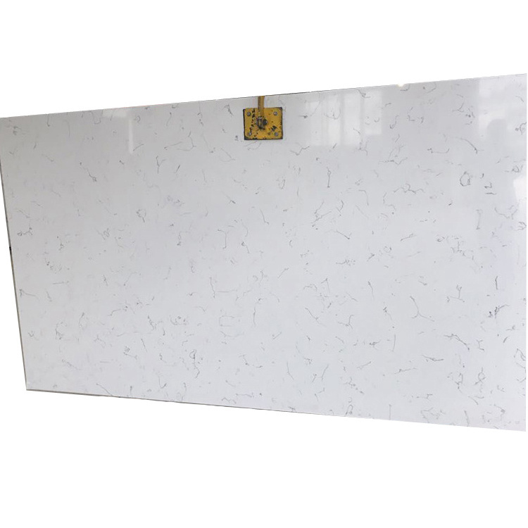 White Marble Look Kitchen Countertop Bianco Venato Carrara Quartz