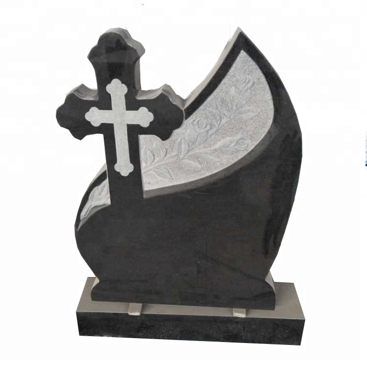 Poland Style Design Granite Tombstones And Monuments Orthodox Cross Headstone