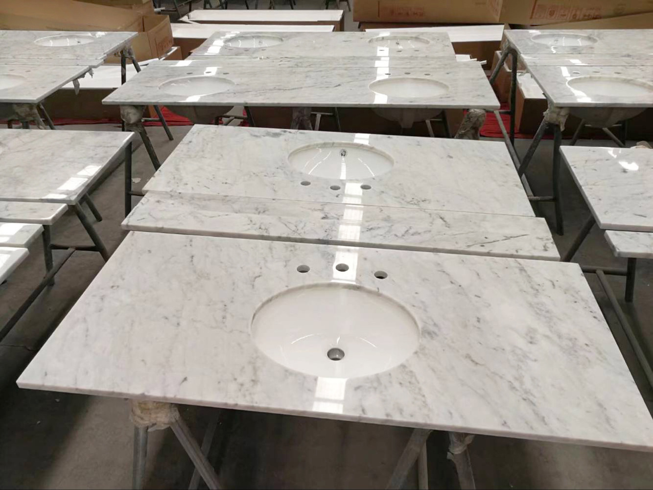 Carrara White Marble Kitchen Bench Top Marble Bench Top Stone