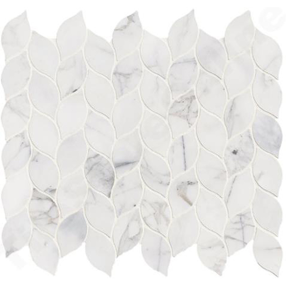 Leaf marble mosaic,Marble leaf mosaic tile,Marble leaf shape mosaic tile backsplash