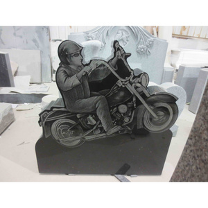 Custom Carved Grave Stone Headstones and Monuments Tombstones Heastone in Motorcycle Design