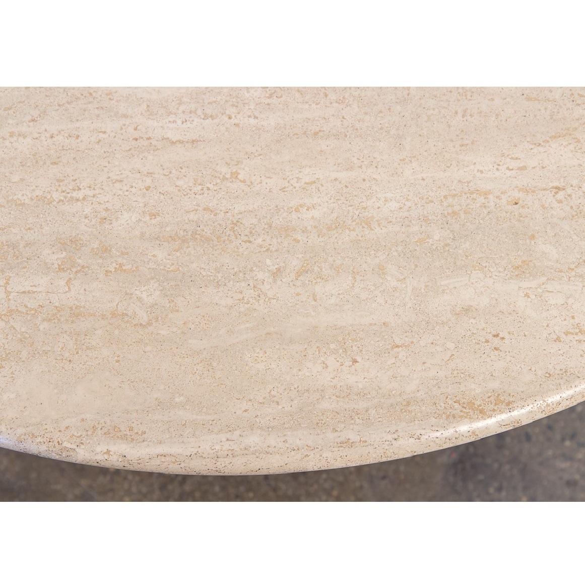 SHIHUI Customized Natural Stone Dining Room Furniture Room Home Decor Nordic Round Marble Table Travertine Dining Table