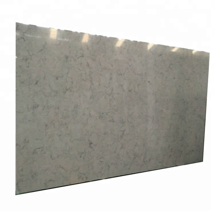 SHIHUI Wholesale High Quality Artificial Carrara White Marble Quartz Stone Slab Price For Countertop