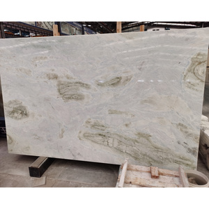 Natural Stone Azul cielo Quartzite Slab Polished Floor Tile Green Vein Sky Light Blue Marble