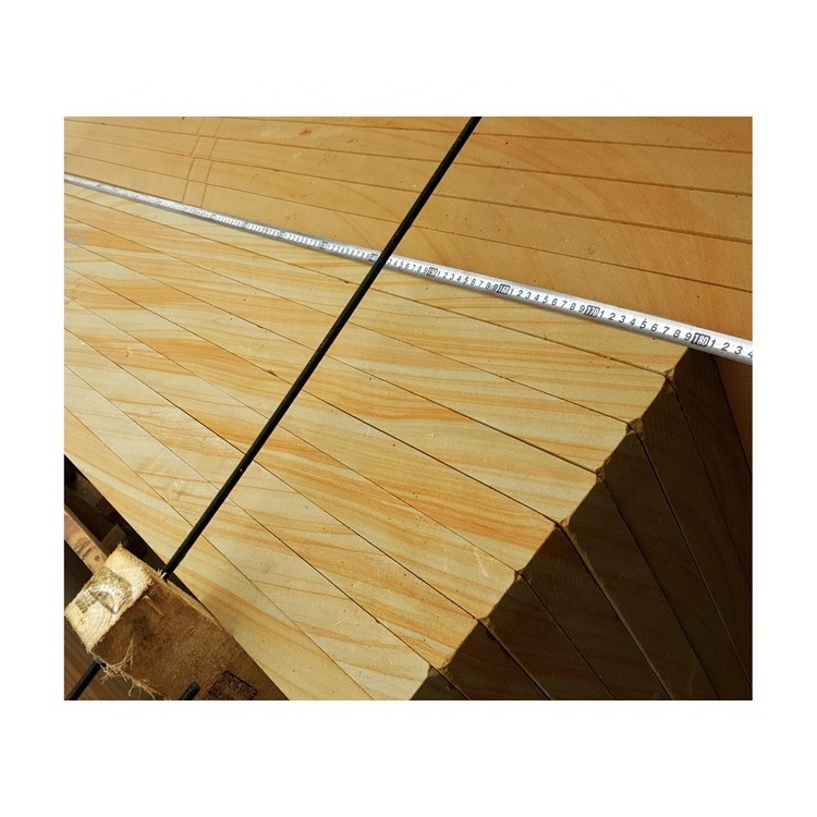 SHIHUI Hot Sale China Exterior Wall Cladding Natural Wooden Yellow Sandstone