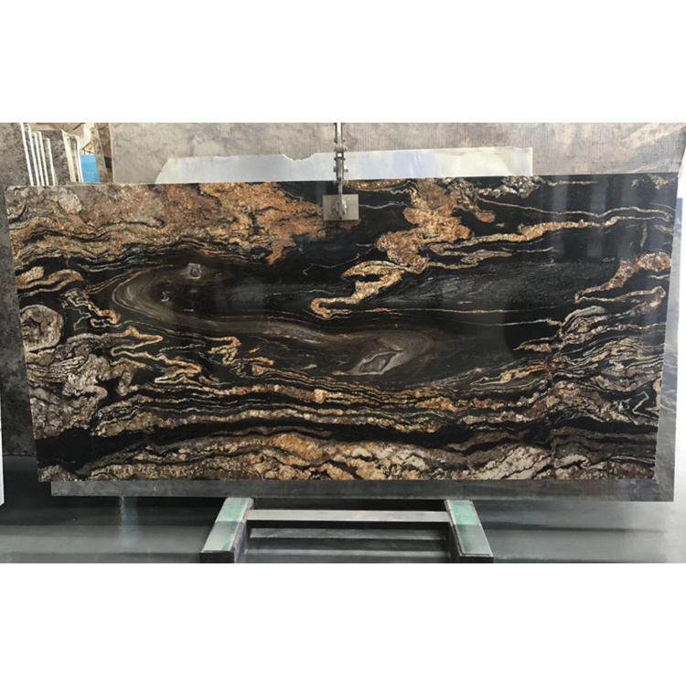 Cosmo Black Granite Slab,Titanium Granite,Black Granite With Gold Veins For Countertops