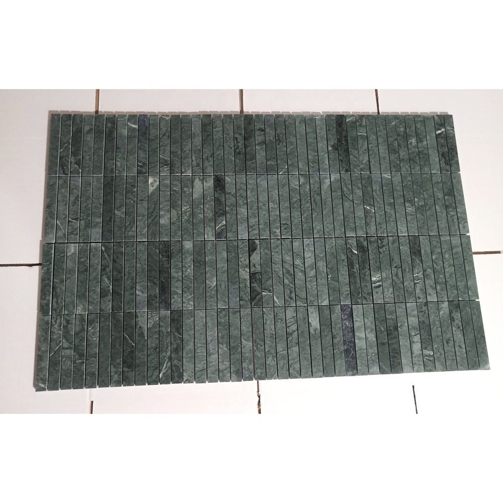 SHIHUI Customized Natural Stone Marble Mosaic Decorative Background Stone Green Waterjet Swimming Pool Marble Mosaic Tile