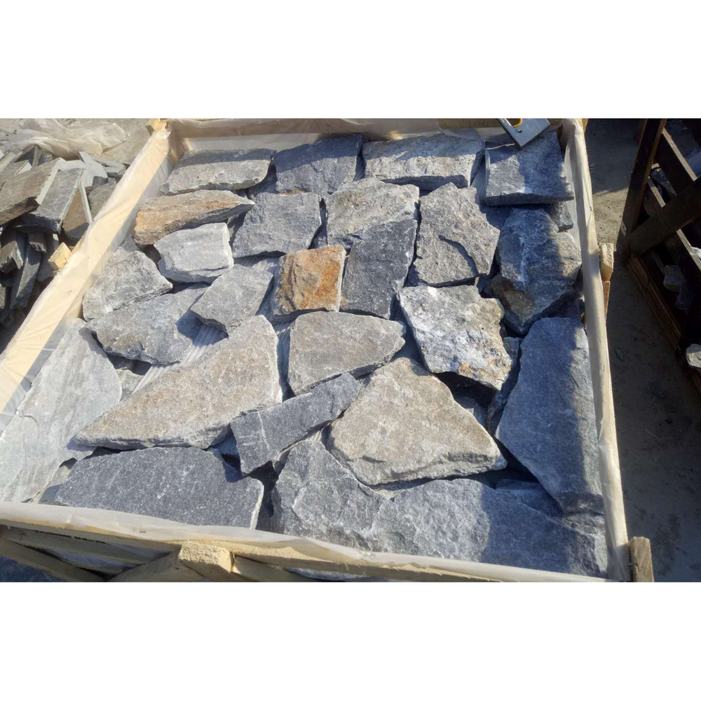 Natural Blue Quartzite Dry Stack Factory Exterior Slate Culture Stone Veneer Wall Cladding For Outdoor Decoration