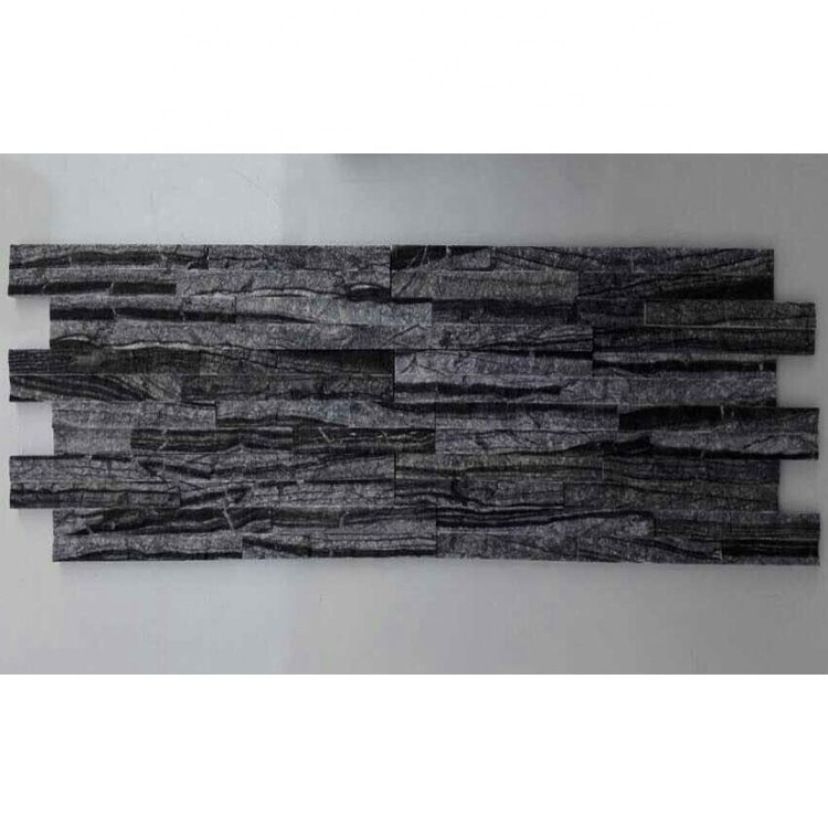 Natural Antique Wood Marble Culture Stone Tile Wall Panel