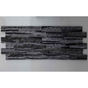 Natural Antique Wood Marble Culture Stone Tile Wall Panel