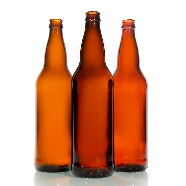 Wholesale 330ml 500ml 750ml 1 Liter 1000 ml swing top cheap empty amber glass beer bottle