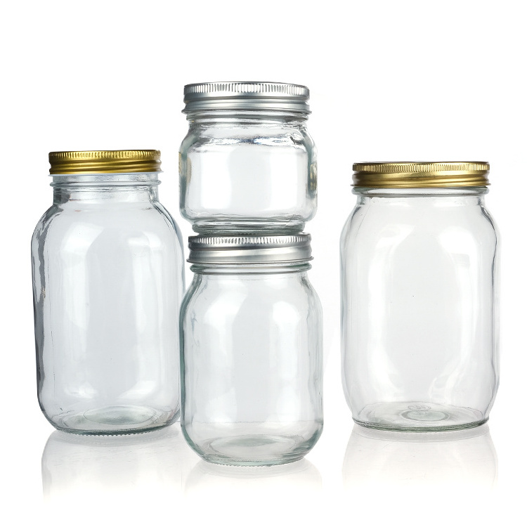 350ml Glass Measurement Marks Mason Jar Overnight Oats Jars with Lid and Spoon Hot Sales Glass Overnight Oats Container