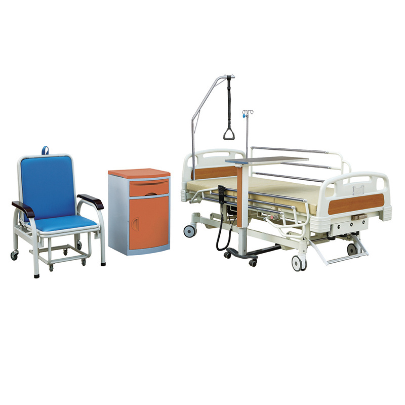 HF-835 electric medical function icu nursing bed elderly patient hospital physiotherapy standing bed