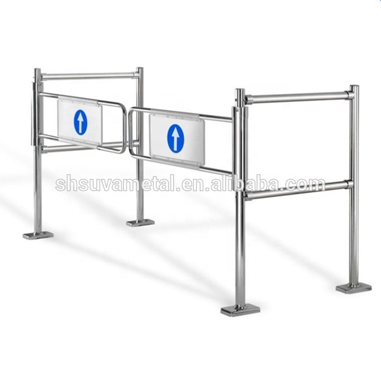 Security Supermarket Dual Mechanical Entrance And Exit Gate